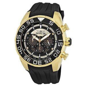 NWT Authentic Invicta Speedway Chronograph Black Dial Men's Watch